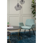 Лаунж-кресло hilde, шенилл, светло-бирюзовое