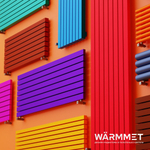 Радиатор WARMMET электрический настенный вертикальный Flat 60VE НЕСТАНДАРТНЫЕ ЦВЕТА (RAL+АПолимер)