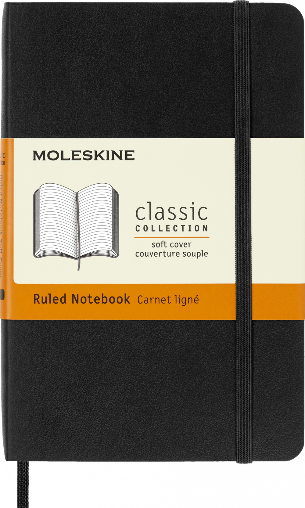 Блокнот Moleskine Classic Soft Pocket (QP611) 9x14 cм линейка мягкая обложка черный