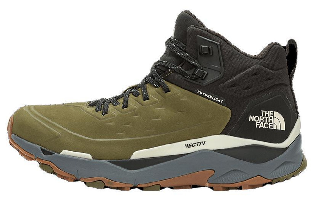 THE NORTH FACE Vectiv Exploris comfortable shock Absorption Waterproof Mid-top outdoor functional shoes men's green