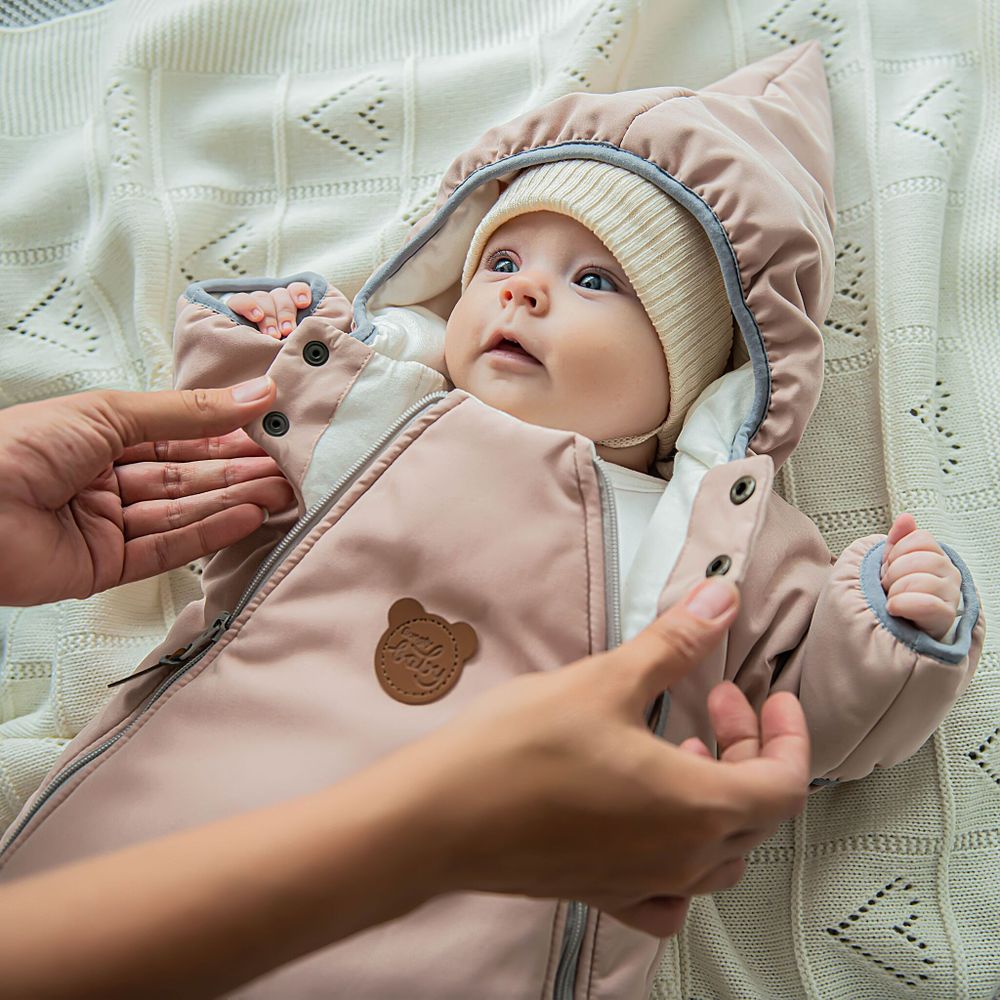 Комбинезон демисезонный с закрытой ножкой "Пралине" 0+