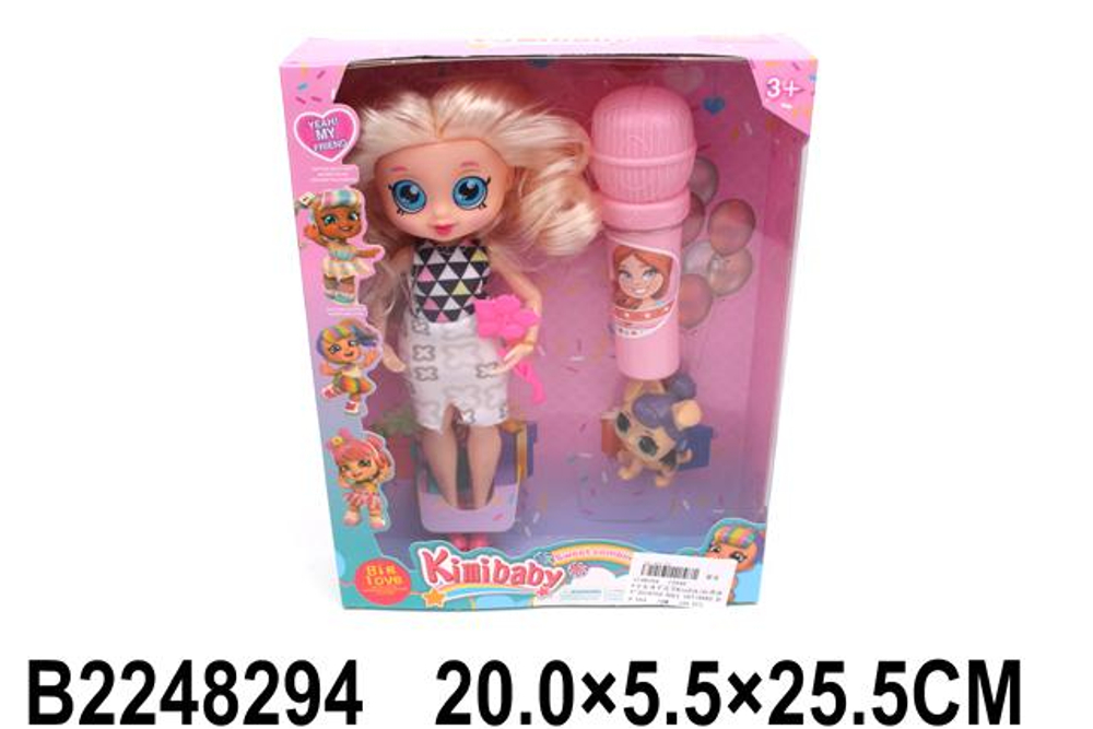 Кукла тип Модница на шарнирах с аксессуарами, коробка 194D