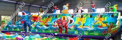 Коммерческий батут "Звериный городок" 24*15*6 м