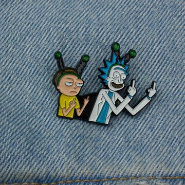 Пин на рюкзак и одежду. Рик и Морти