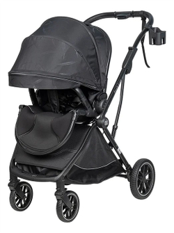 Коляска прогулочная Farfello Fest Lux цвет черное перышко с реверсивным блоком