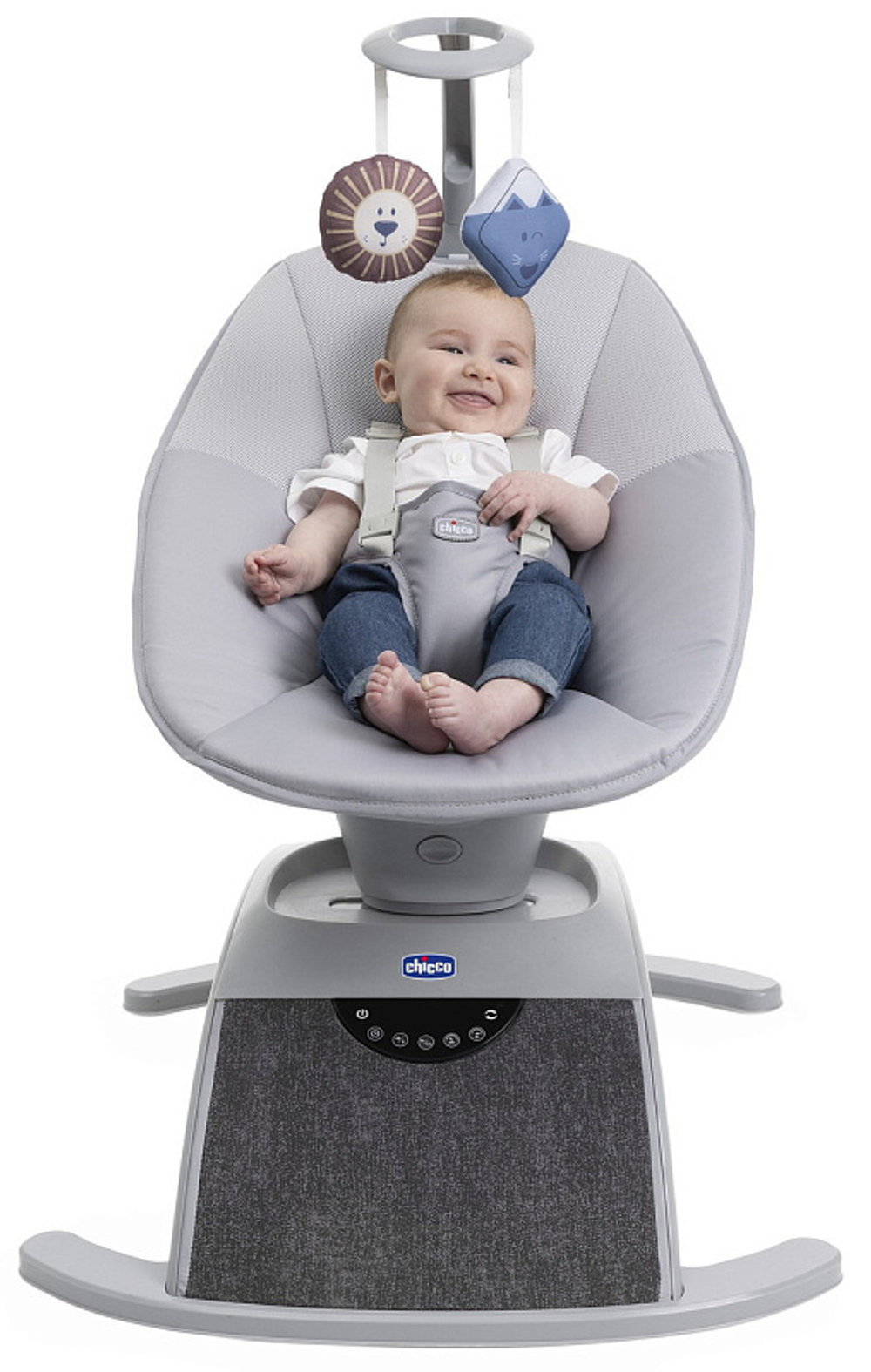 Креслице-качалка (шезлонг) детское Chicco Comfy Wave Silverspring