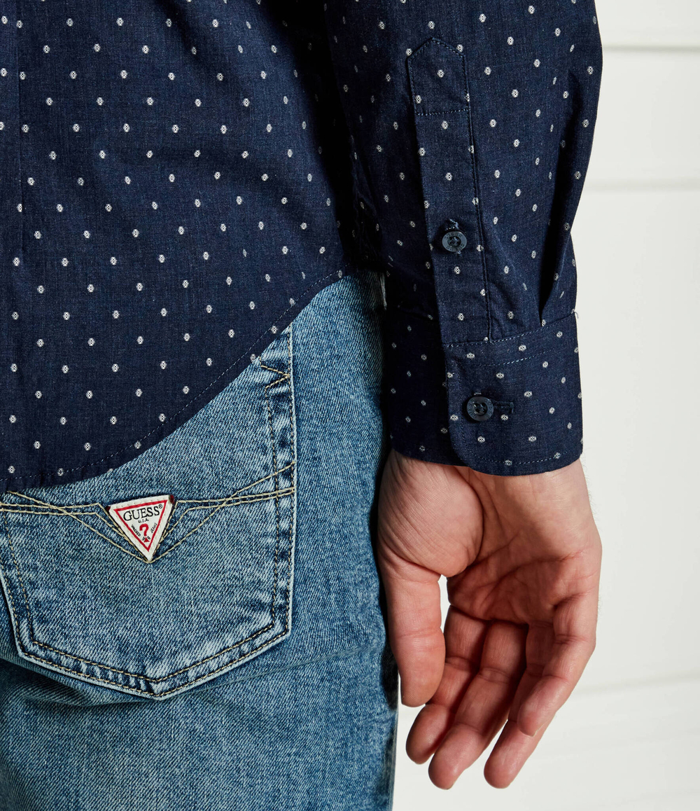 Рубашка GUESS - темно-синий(M4BH42 WGK50)