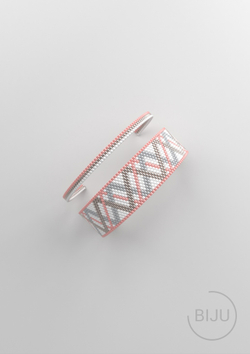 Схема PEYOTE, Схема браслета мозаичное плетение, узор из Miyuki Delica 11/0, файл PDF, №173