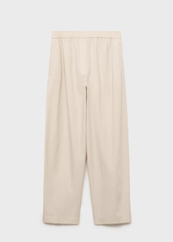 Брюки из хлопка со сборкой на поясе