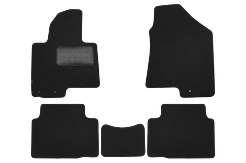 Коврики в салон  HYUNDAI IX35 2010-2013, 2013-2015, кроссовер, 5 шт. (текстиль) Klever.KVR03203622110KH