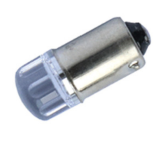 Светодиод 12V T 8   2SMD 2835 WHITE CL (цок.) ПРОЗРАЧНЫЙ с насечкой на стекле X0014\12T8/W/TC-B-TM