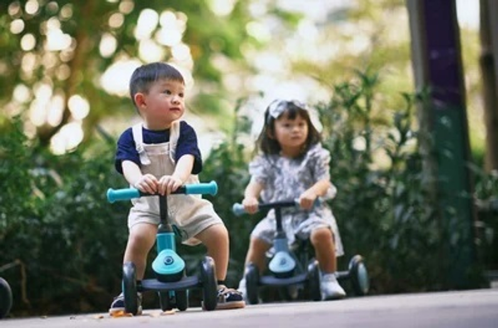 Беговел-каталка Globber Learning Bike 3 в 1 White-Mint