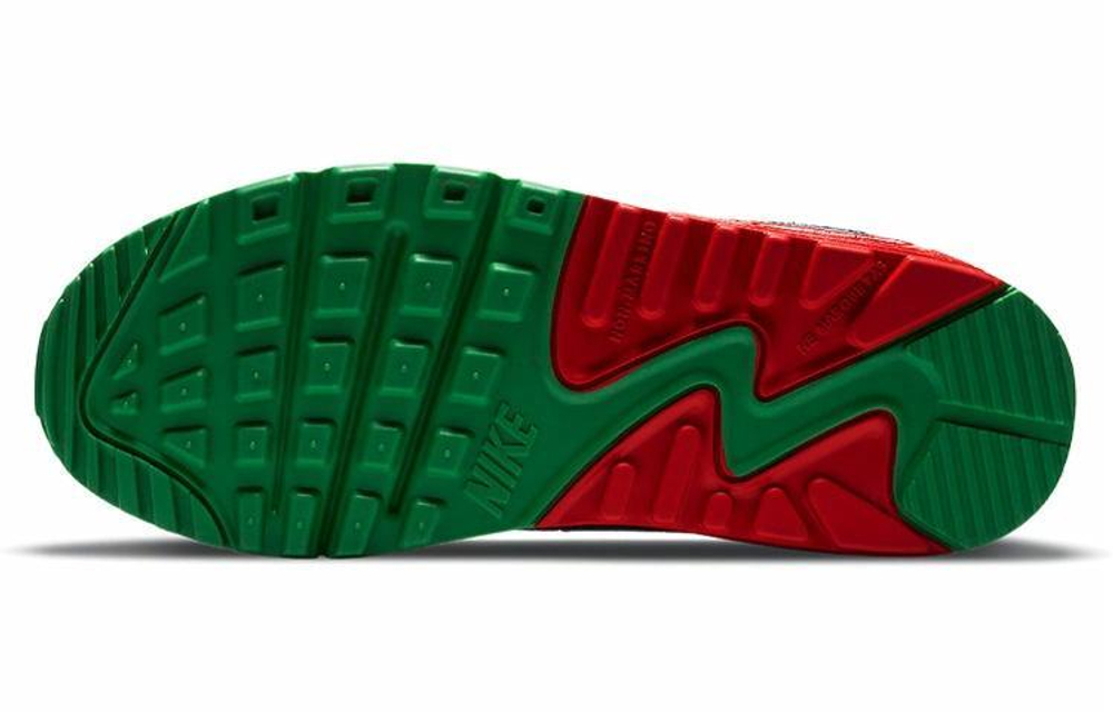 Кроссовки Nike Air Max 90 "Christmas 2020" GS (Подростковая размерная сетка)
