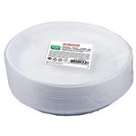 Одноразовые тарелки плоские,100 шт., пластик, d=220 мм, холодное/горячее, LAIMA, 602649