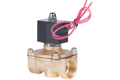 Клапан электромагнитный латунный, прямого действия, нормально открытый, DN25 (1"), PN10, 220AC