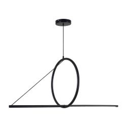 Подвесной светильник SUSPENSION CERCLE ET TRAIT – GRAPHITE SATINE L120