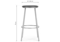 Барный стул Drezegomad белый / темный мусс