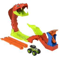 Hot Wheels Monster Trucks - Гоночная трасса НОКАУТ ЗМЕЯ + машина JJN44