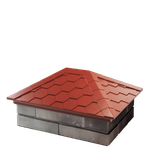 Колпак для забора EVEREST классический на 2,5 кирпича