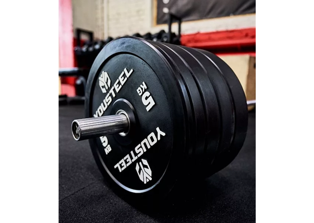 Диск EVO каучуковый 5 кг, чёрный