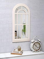Декор для дома и интерьера "Зеркальное окно-арка" 67х34 см