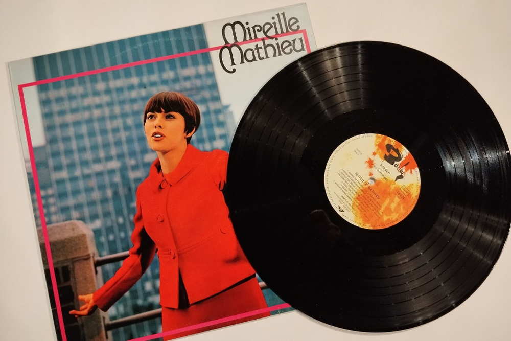 Винтажная виниловая пластинка LP Mireille Mathieu Мирей Матьев (Germany 1967)