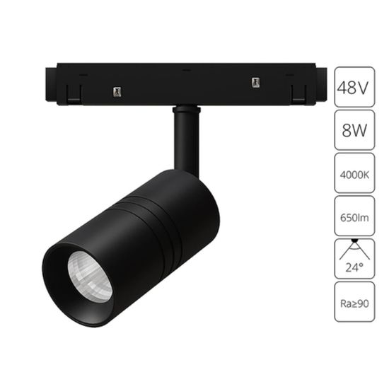 A5720PL-1BK СВЕТИЛЬНИК ПОТОЛОЧНЫЙ EXPERT 48В 8Вт 650Лм 4000К 90+ 24°