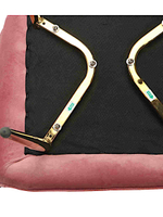 Стул LA ALTA CATALINA велюр розовый, каркас золото