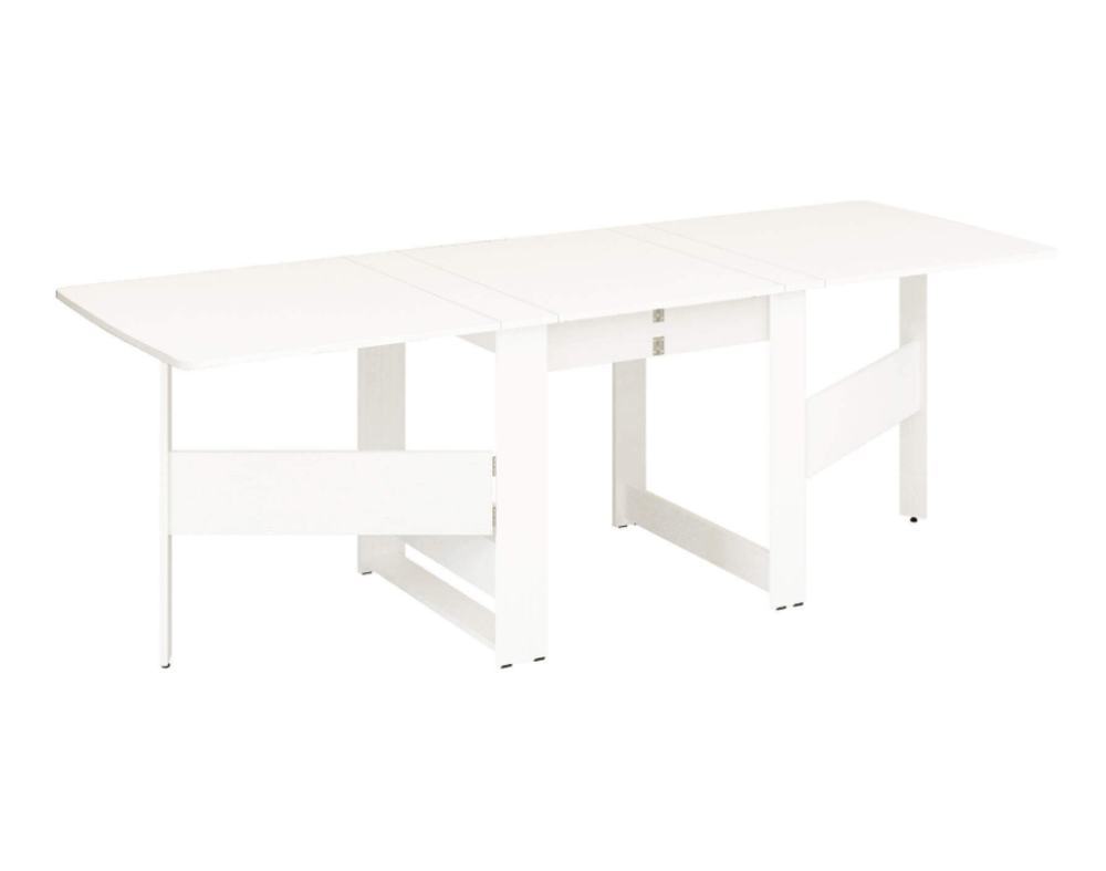 Колибри-12.2 (DaVita) Стол-книжка (белый шпон)