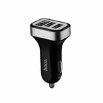 Автомобильный адаптер Hoco Z3 на 2 USB с LCD дисплеем, 012143 Черный