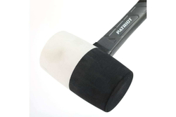 Черно-белая киянка PATRIOT RMF-680BW с фибергласовой рукояткой, 680г 350001116