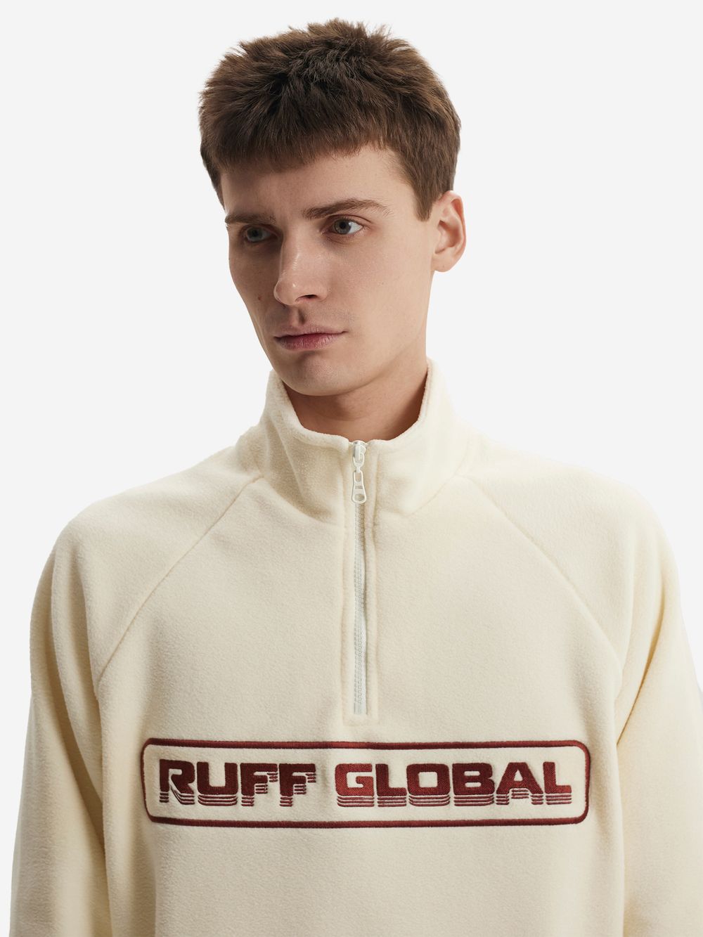 Толстовка Ruff Global Halfzip Fleece cream