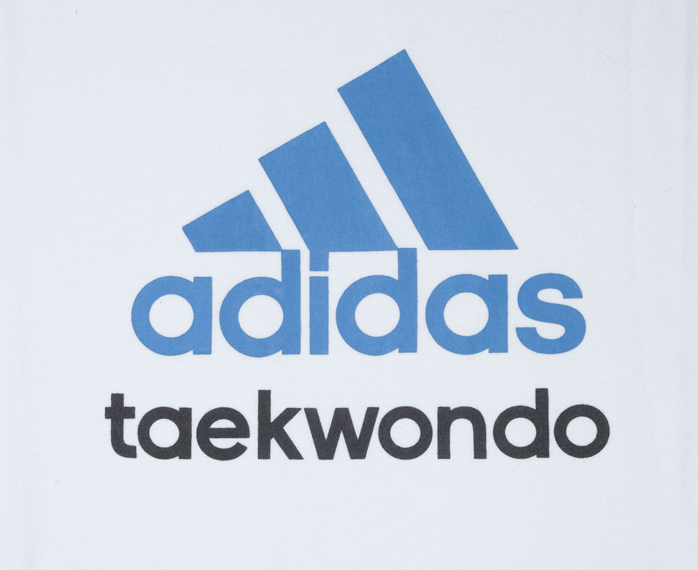 Футболка Adidas Community T-Shirt Taekwondo бело-синяя