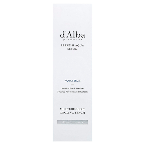 d'Alba, освежающая сыворотка, 100 мл (3,38 жидк. унции)
