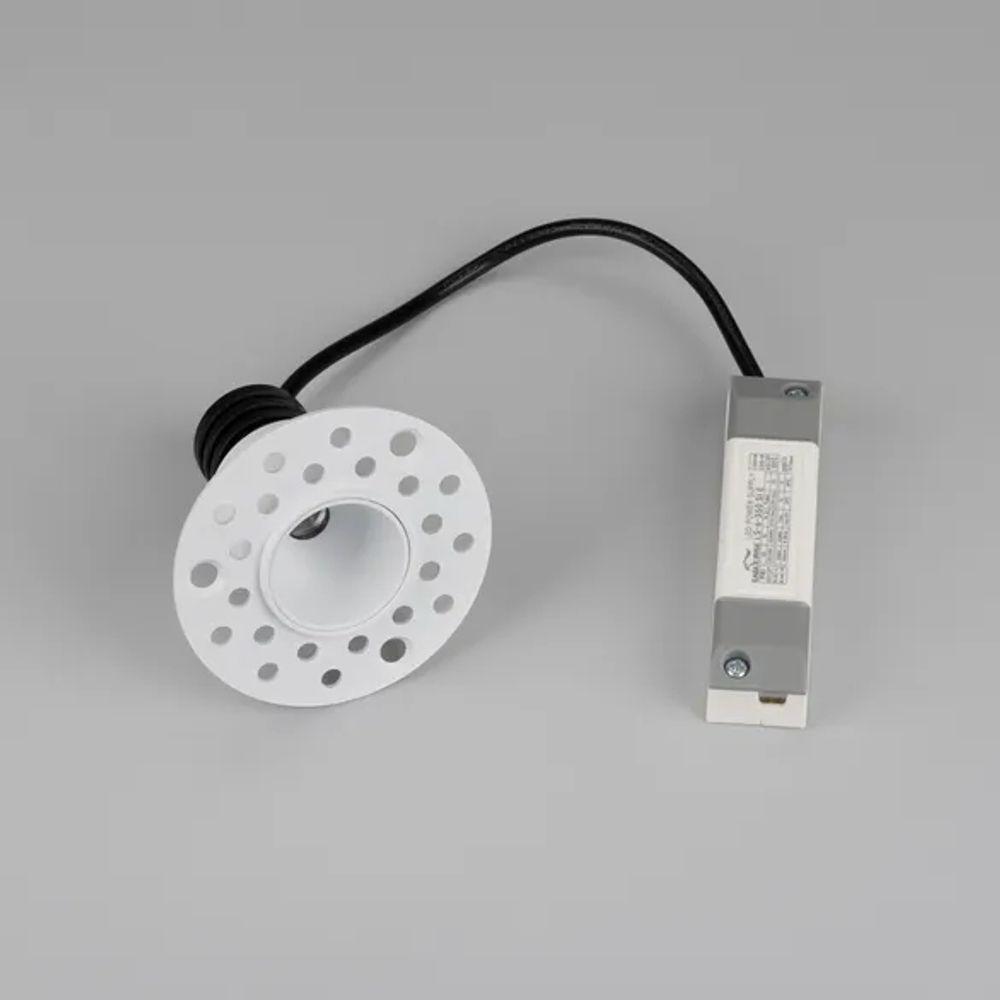 Светильник MS-INVISIO-TRIMLESS-R35-5W Warm3000 (WH-WH, 36 deg, 230V) (Arlight, IP54 Металл, 5 лет) 059160