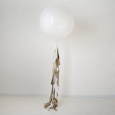 Большой воздушный шар Белый, 60 см.