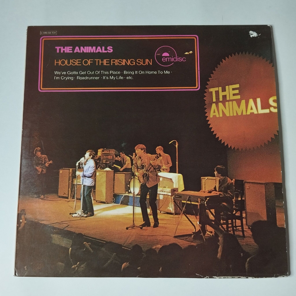 Винтажная виниловая пластинка LP The Animals House Of The Rising Sun (Germany 1970)