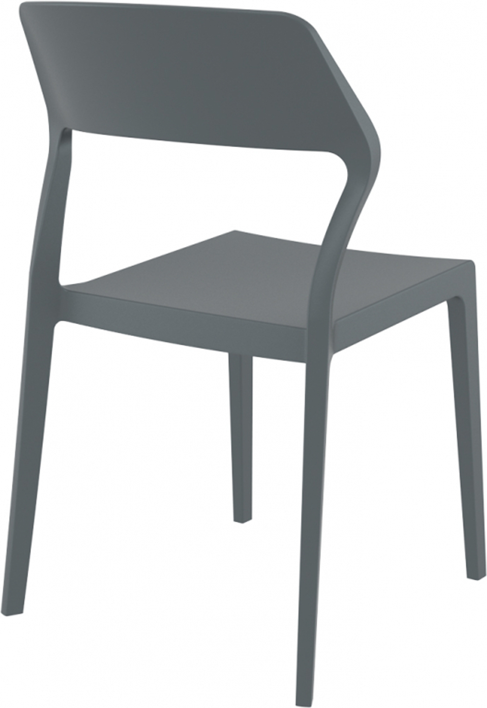 Стул пластиковый Siesta Contract Snow, темно-серый