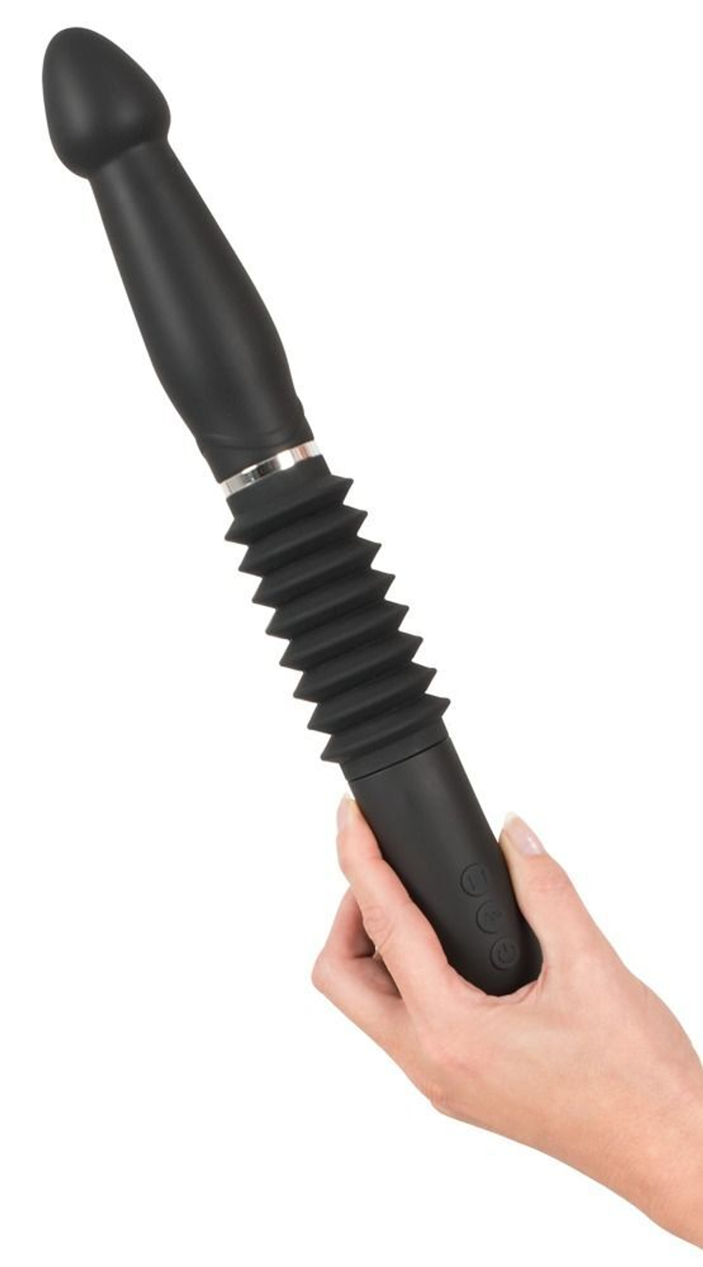 Черная секс-машина с поступательными движениями Fucking Machine (Цвет: черный)