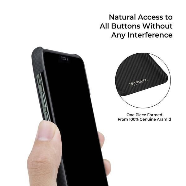 Чехол Pitaka MagEZ Case для Apple iPhone 11 Pro Max (Black/Gray Plain)