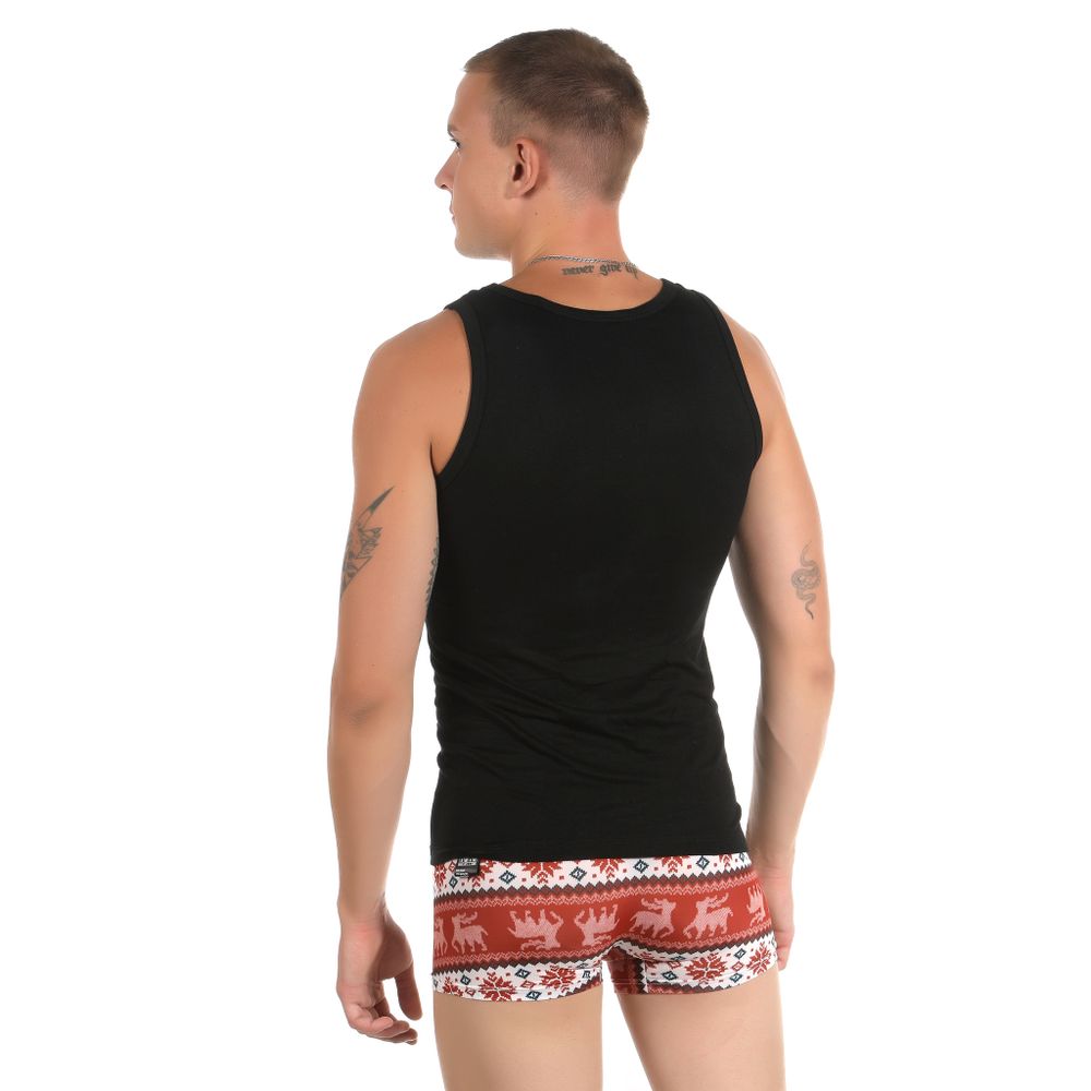 Мужская майка черная с круглым вырезом BALDESSARINI 90027/6010 9009