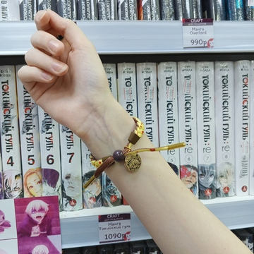 Плетёный браслет "Genshin Impact / Геншин - Ху Тао"