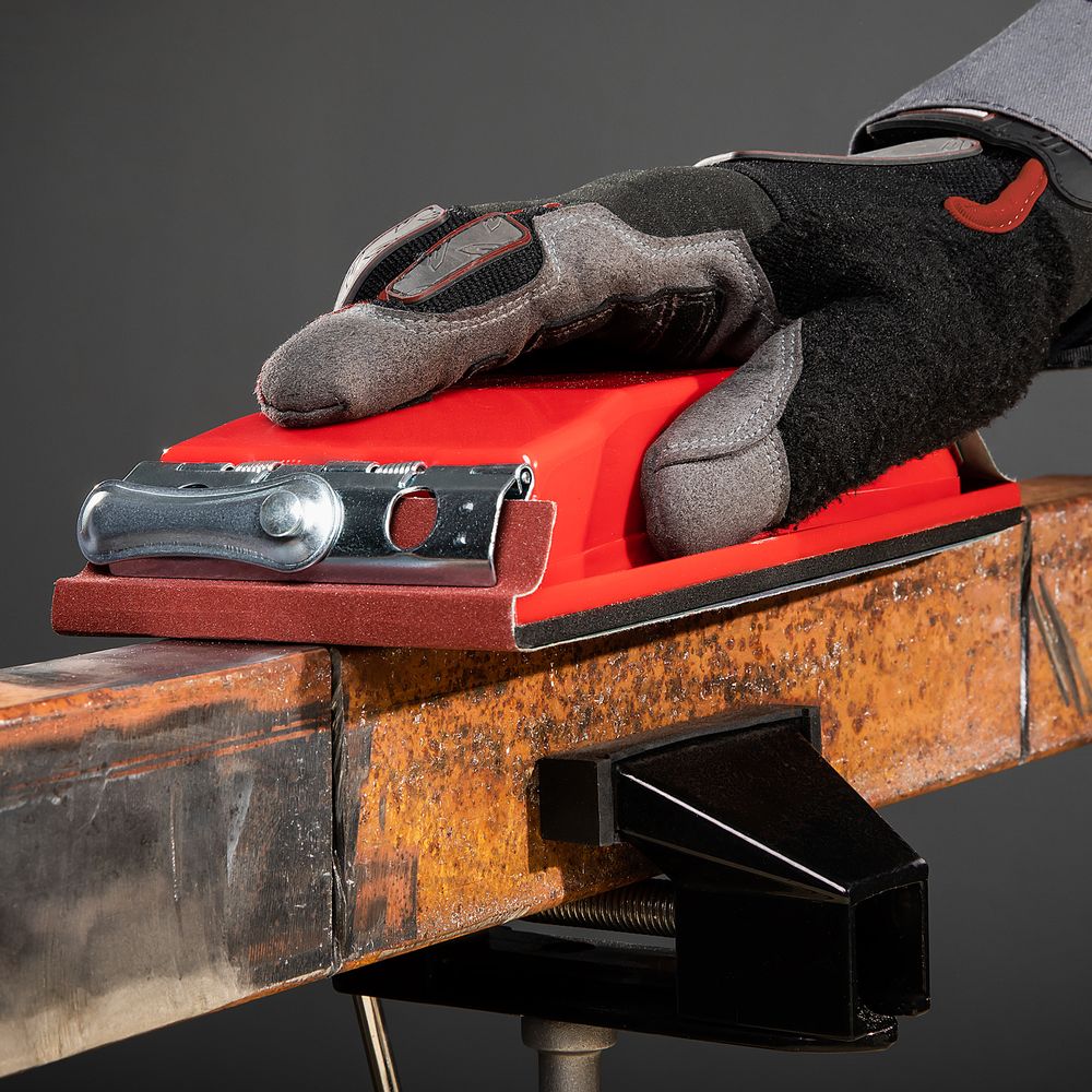 75830 Брусок для шлифования (сеткодержатель), 210 х 105 мм, пластиковый с зажимами  Matrix