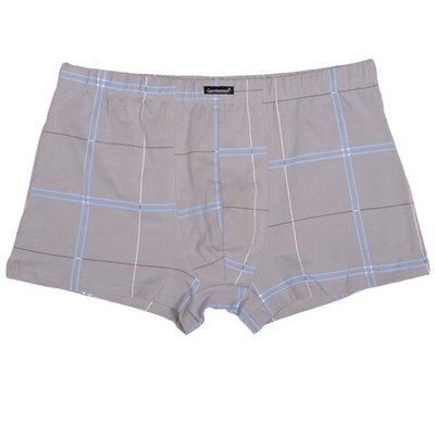 Мужские трусы-боксеры с полосками (Размер: XL) (Цвет: серый)