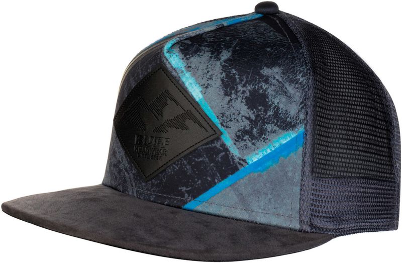 Кепка с прямым козырьком Buff Trucker Cap Zest Grey Фото 1