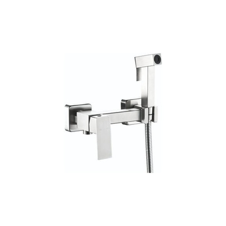 Смеситель с гигиеническим душем HAIBA HB5521 сталь