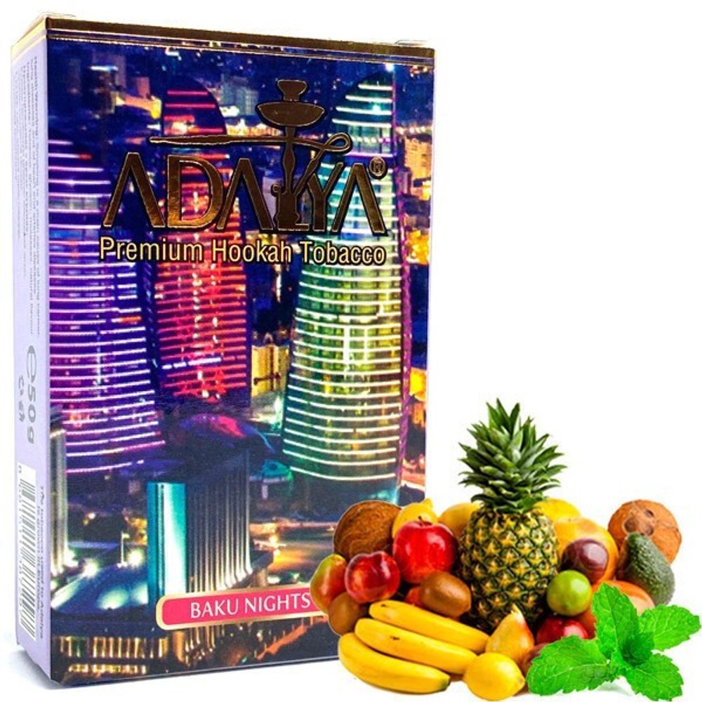 Adalya Baku Nights  (Мультифруктовый Мята) 50г
