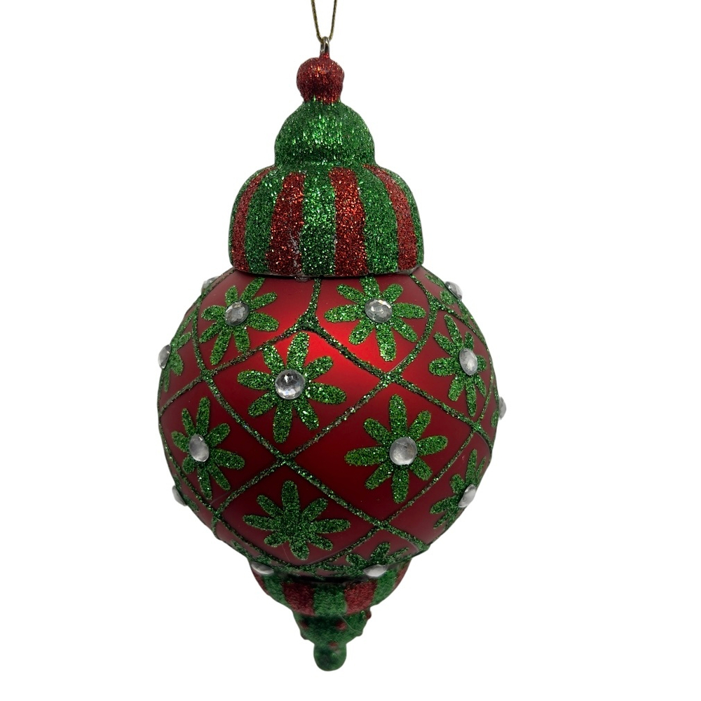 Игрушка в виде капли зелёно-красная