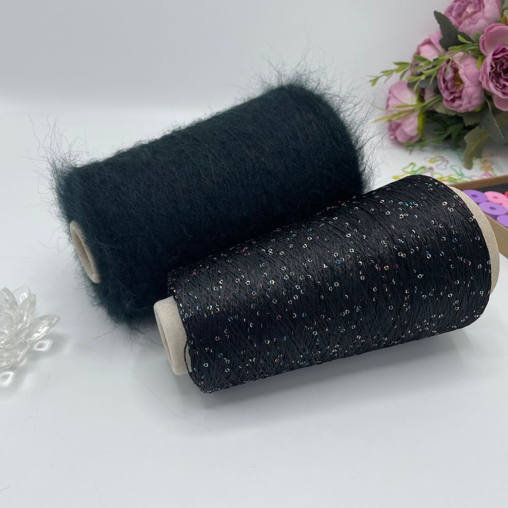 Набор № 76 Кид мохер + Пайетки