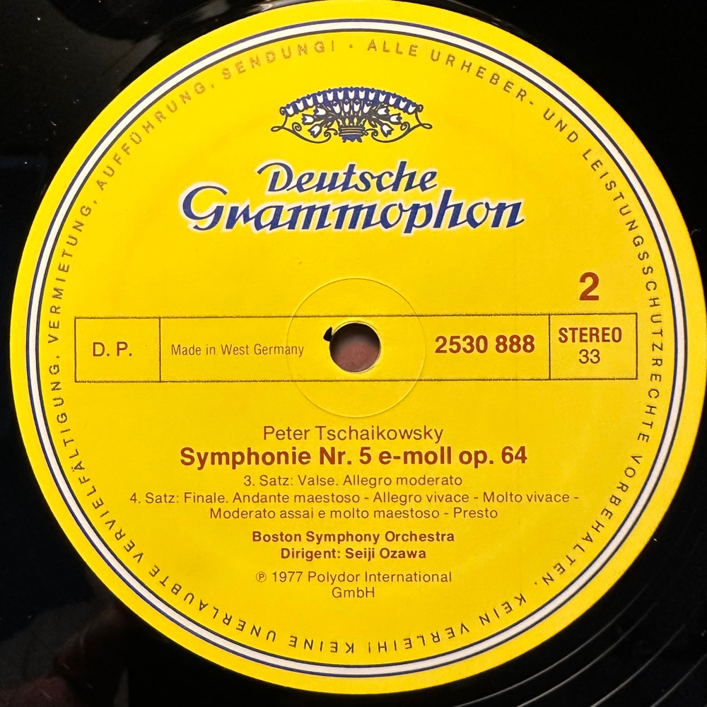 Петр Чайковский - Симфония № 5 (Германия 1977г.)